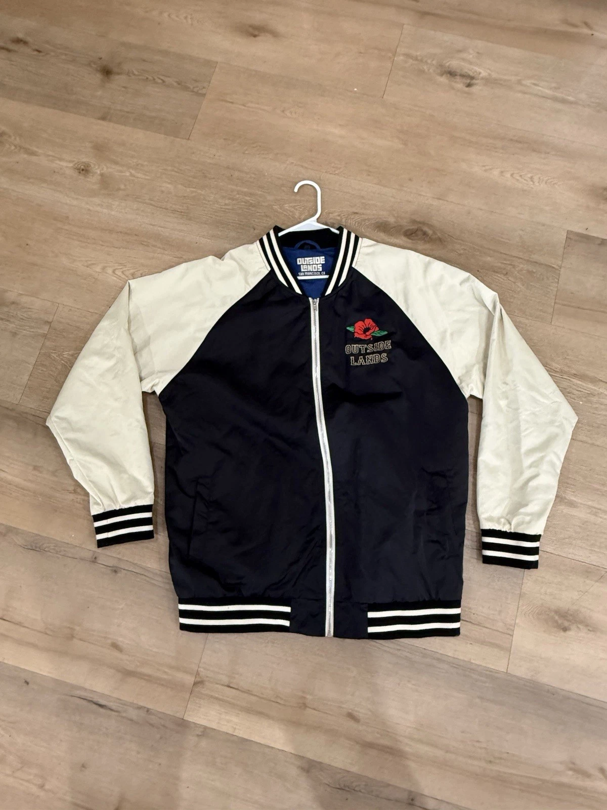 Outside Lands Festival Satin Varsity Jacket Unisex Sz XXL Rare Collectible