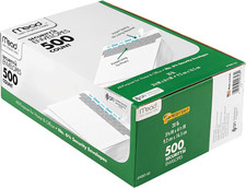 Mead 6-3/4 Envelopes, 3-5/8" X 6-1/2", Security Printed Lining for Privacy, Pre