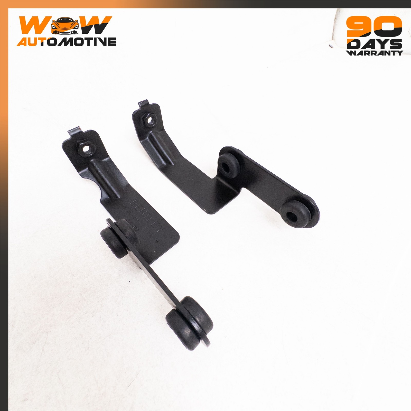 04-17 BENTLEY CONTINENTAL GTC GT RIGHT LEFT OIL COOLER RETAINER BRACKET SET OEM