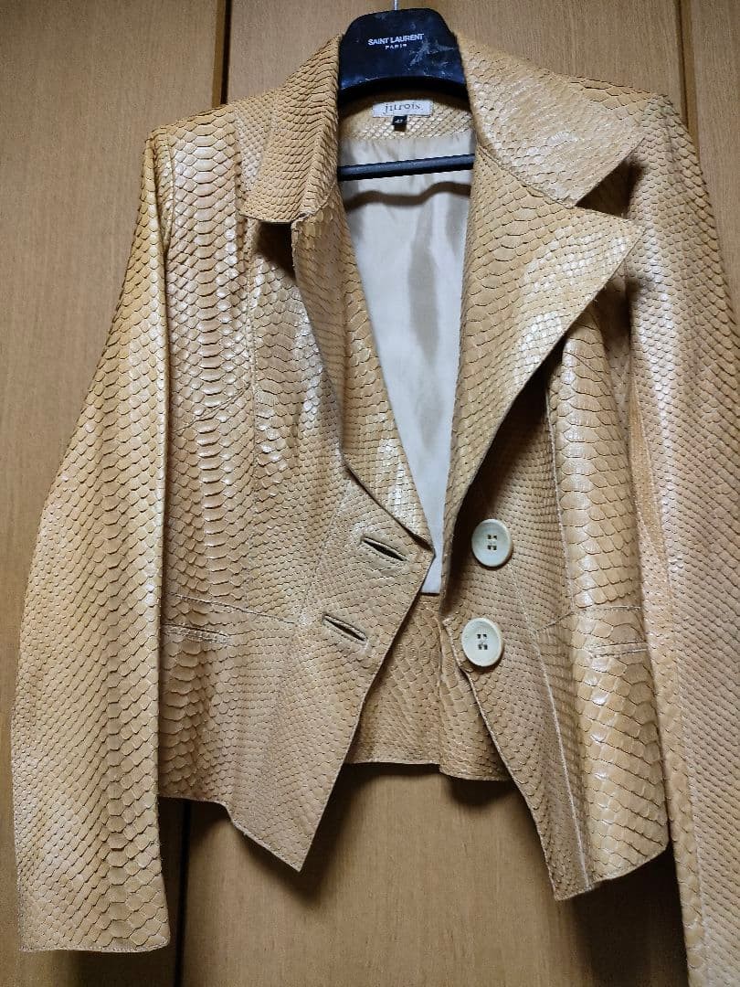 Jitrois Paris Python Leather Jacket Beige Snake S… - image 19