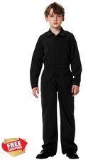 AOBUTE Kids Boys Solid Color Jumpsuit with Pockets 3-14 Y