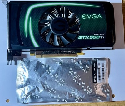 EVGA Nvidia GeForce GTX 550 Ti 1 GB GDDR5 | PCI Express x16 Video Card = CLEAN