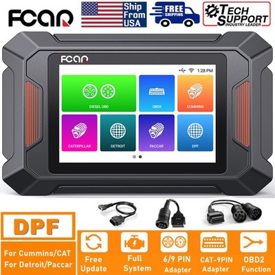For Cummins Paccar Detroit Diesel Heavy Duty Truck Diagnostic Scanner DPF Oil