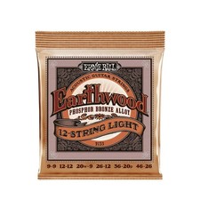 Ernie Ball Earthwood Phosphor Bronze 12-String Light Acoustic Strings P02153