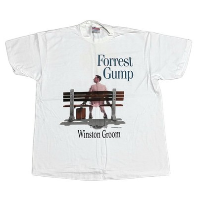 Vintage Forrest Gump TOM HANKS 1994 Movie Promo XL Single Stitch T-Shirt REPRINT