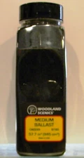 Woodland Scenics B1383 Medium Ballast Cinders 57.7 cu in Shaker 945 cu cm