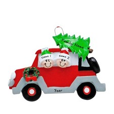 PERSONALIZED Caravan Road Trip Couple - Family of 2 Christmas Ornament