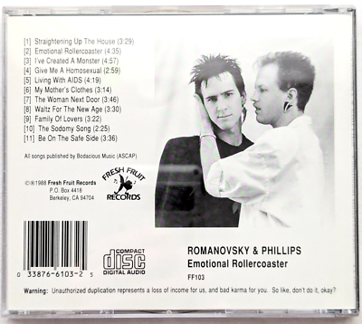 【中古】「非常に良い」［CD］Philly Groove Story Vol. 1 Romanovsky & Phillips Emotional Rollercoaster CD - 80s Pop LGBTQ