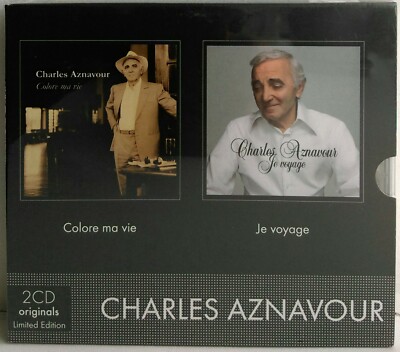 Charles Aznavour    Colore ma Vie + Je Voyage 2CD Box Set EMI 2009 limited