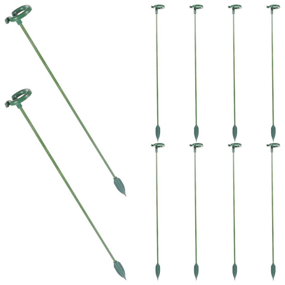 10 Pcs Flower Stakes Sticks Small Stand Potted Plant Support Rod eBay