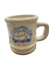 Vintage Old Spice Shaving Mug Scuttle Cup "The Grand Turk" Ship Stars Stripes