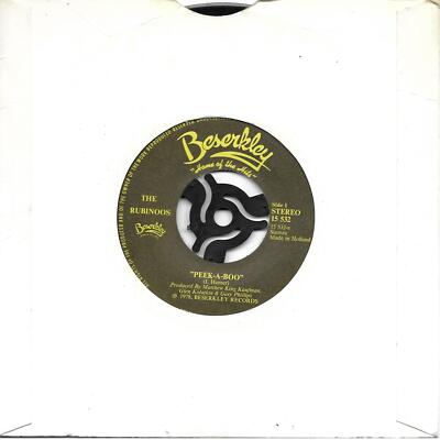 The Rubinoos? Peek A Boo / Hard To Get Dutch 45 7'' single Netherlands / Holland