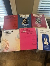 6 BOOK LOT Violin Music Books, Suzuki, Building Teaching w Beautiful music, mor