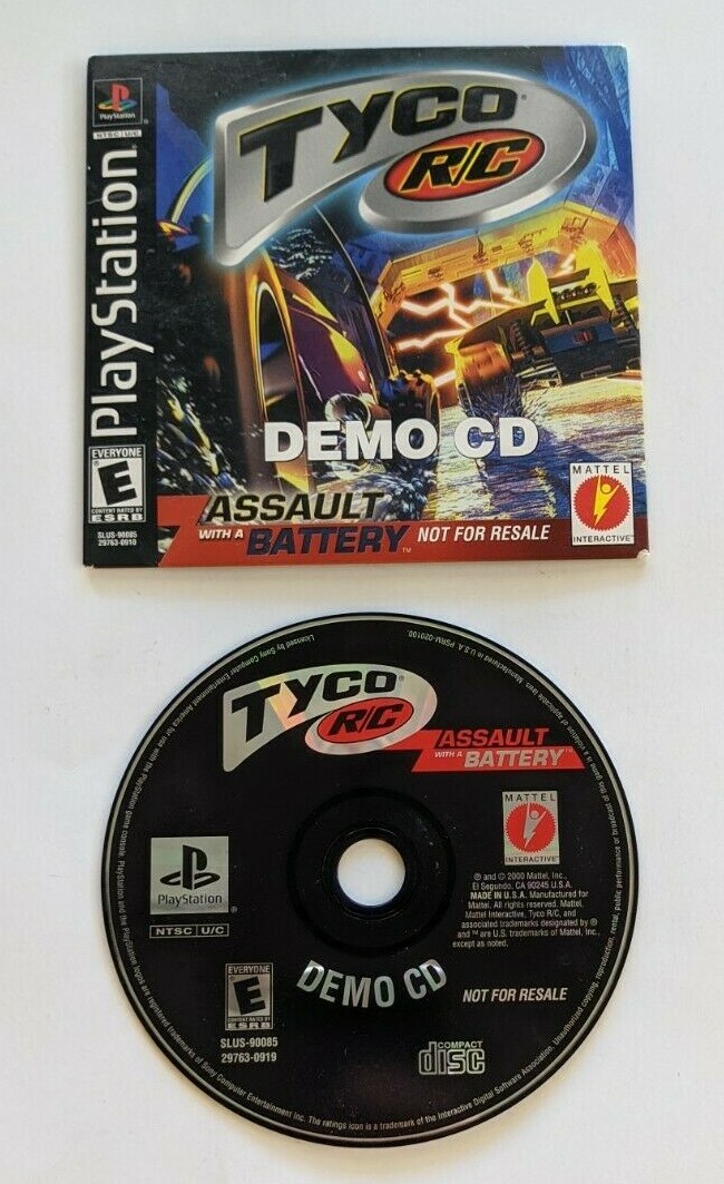 PlayStation Tyco R/C Assault With a Battery demo CD Not For Resale PS1 ...