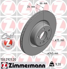 2x ZIMMERMANN 150.2921.20 Bremsscheibe f�r BMW