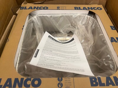 Blanco 441026 Stellar Single Bowl Stainless Steel Undermount Bar Sink 15'' x 15''