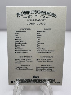 2023 Topps Allen & Ginter X Josh Jung RC #90 | eBay