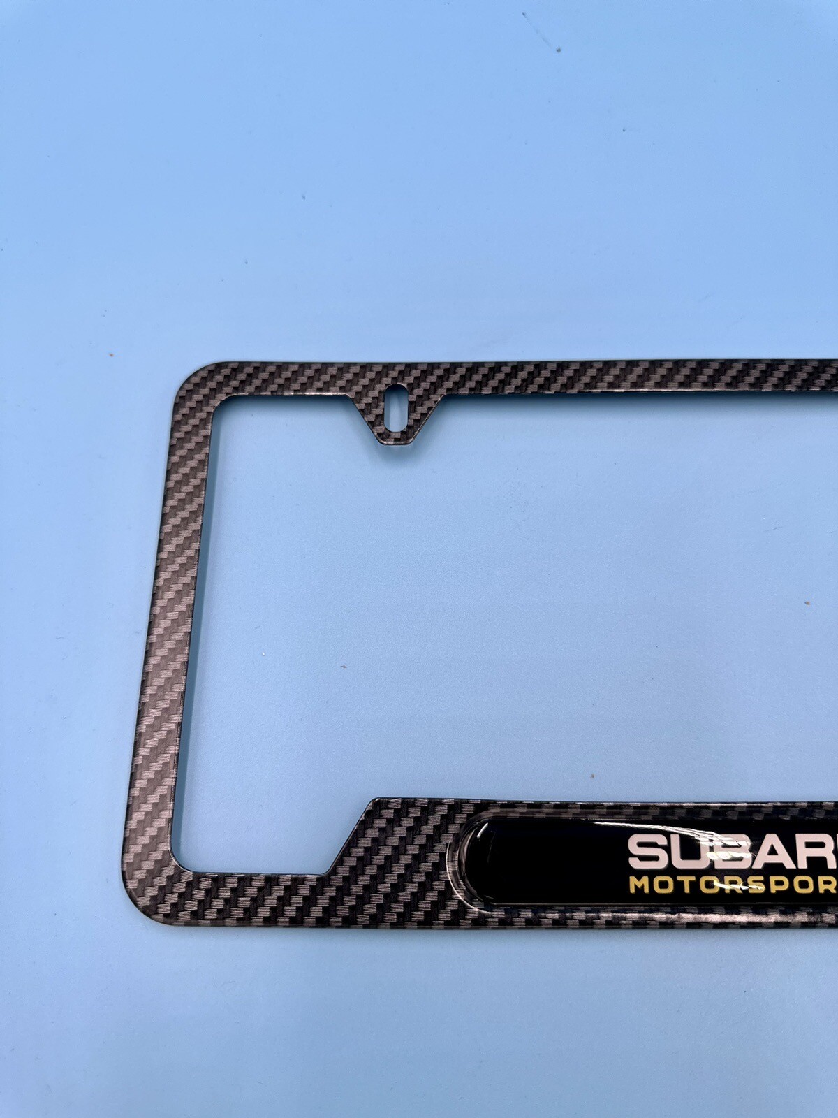 Carbon Fiber Stainless Steel License Plate Frame Subaru Wrx Sti BRZ