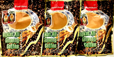 Gold Choice TA Ginseng Instant Coffee 20 Sticks x 20g ( Pack of 3 ) ~01/05/2027