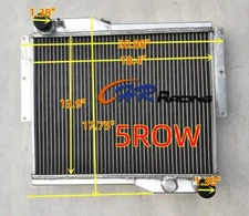 5ROW Aluminum Radiator For MG MGB GT V8 V-8 3.5L 1973-1976 1974 75 MT
