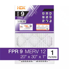 20 In. X 30 In. X 1 In. Superior Pleated Furnace Air Filter FPR 9, MERV 12 Free