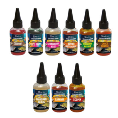 (179 EUR/l) Behr Friedfisch Aromen / Gel 50ml in verschiedenen Sorten