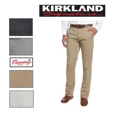 Kirkland Signature Men's Standard Fit Straight Leg Chino Pants - J51