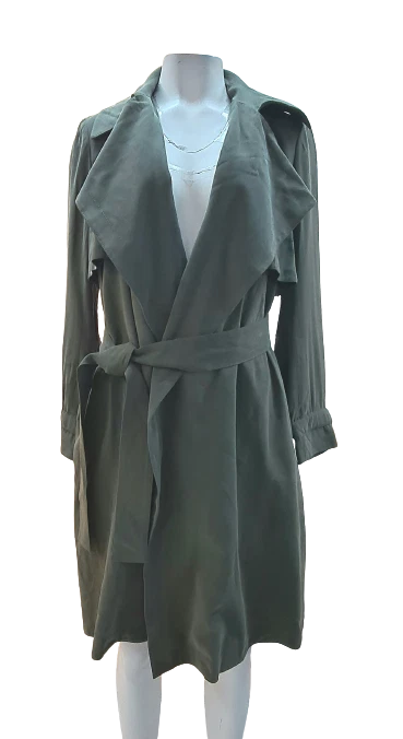 Club Monaco Women Elima Trench Olive NWT $298.00