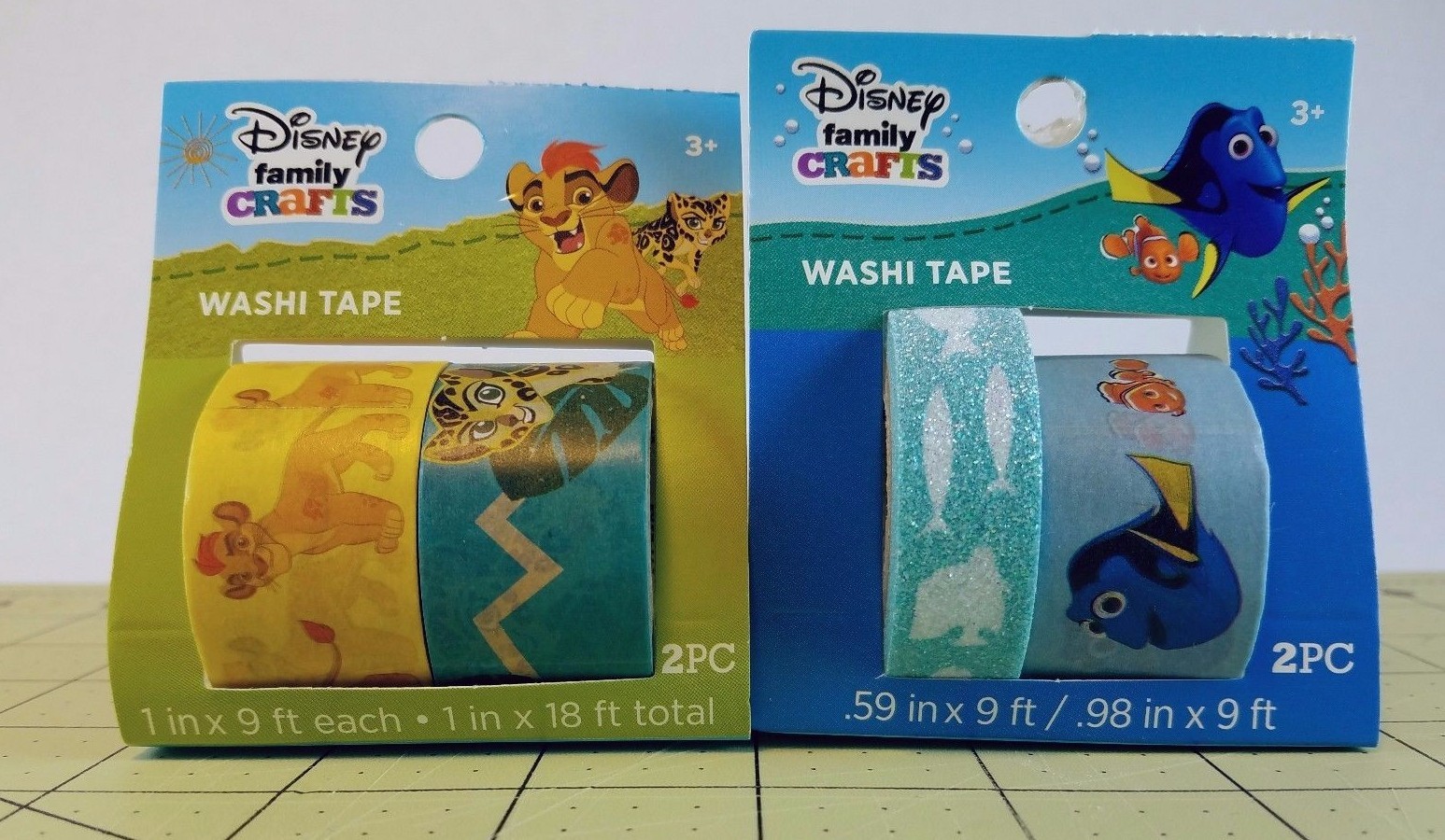 New Disney Washi Tape 2 packs (4 rolls) 1 Grelly USA
