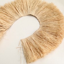 1M 15cm Wide Ethnic Fringe Raffia Grass Wall Hanging Decor Tassel Background DIY