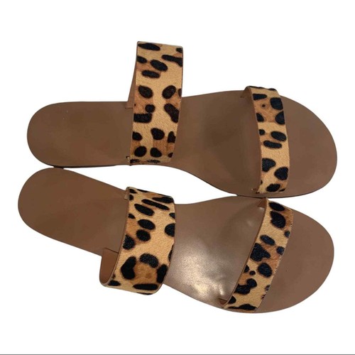 j crew factory leopard sandals