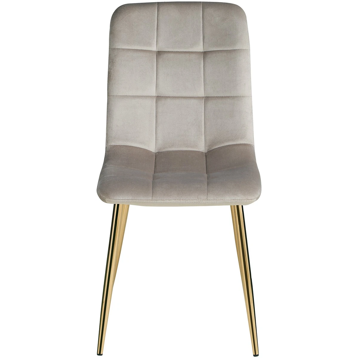 4er Set Esszimmerstühle Grau Samt Polsterstuhl Goldbeine Wohnzimmer Homestyle4u