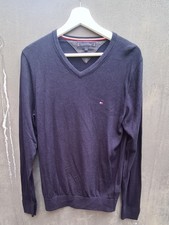 Tommy Hilfiger Mens Navy Lightweight Kniwear Jumper Size S