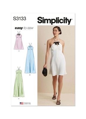 Simplicity 3133 Schnittmuster Misses Damen Kleid Größe 18-26 ungeschnitten Erwachsene