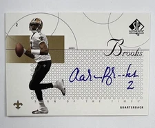 2002 Upper Deck SP #ST-AB Aaron Brooks Auto AR143