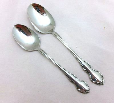 Oneida Community Stainless Flatware TENNYSON 1@ teaspoon - oval soup spoon