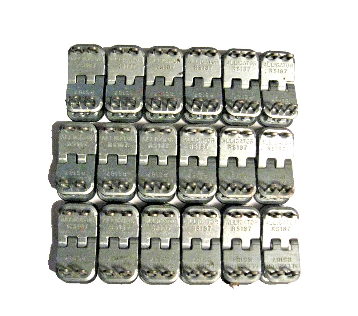 Flexco Alligator Staples Belt Clips RS125 1/8” to 3/16” 3.2 mm 4.8 mm - 3 sets