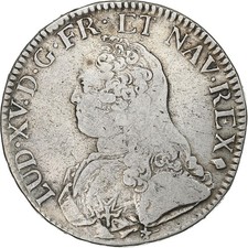 [#1288646] France, Louis XV, Ecu aux branches d olivier, 1740, Amiens, Silver, V