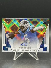 2025 Panini Photogenic Rico Dowdle In The Action Auto #ITA-RCD Panthers FOTL /7