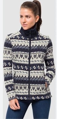 *Jack Wolfskin* Nordic Strickjacke Fleece Gr M 38 40 Outdoor- Camping- Casual 