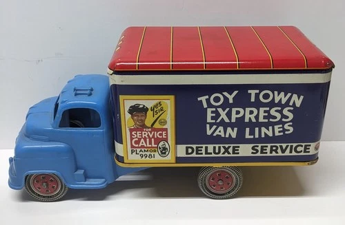 VTG Marx Tin Toy Town Express Van Lines