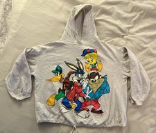 VTG 1993 Looney Tunes Jerry Leigh Hoodie Daffy Bugs Taz Tweetie. Large. Rare