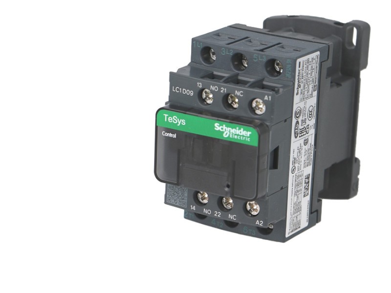 Contacteur Schneider TeSys LC1D 9A 3P 24VAC avec contacts auxiliaires 1NO+1NC
