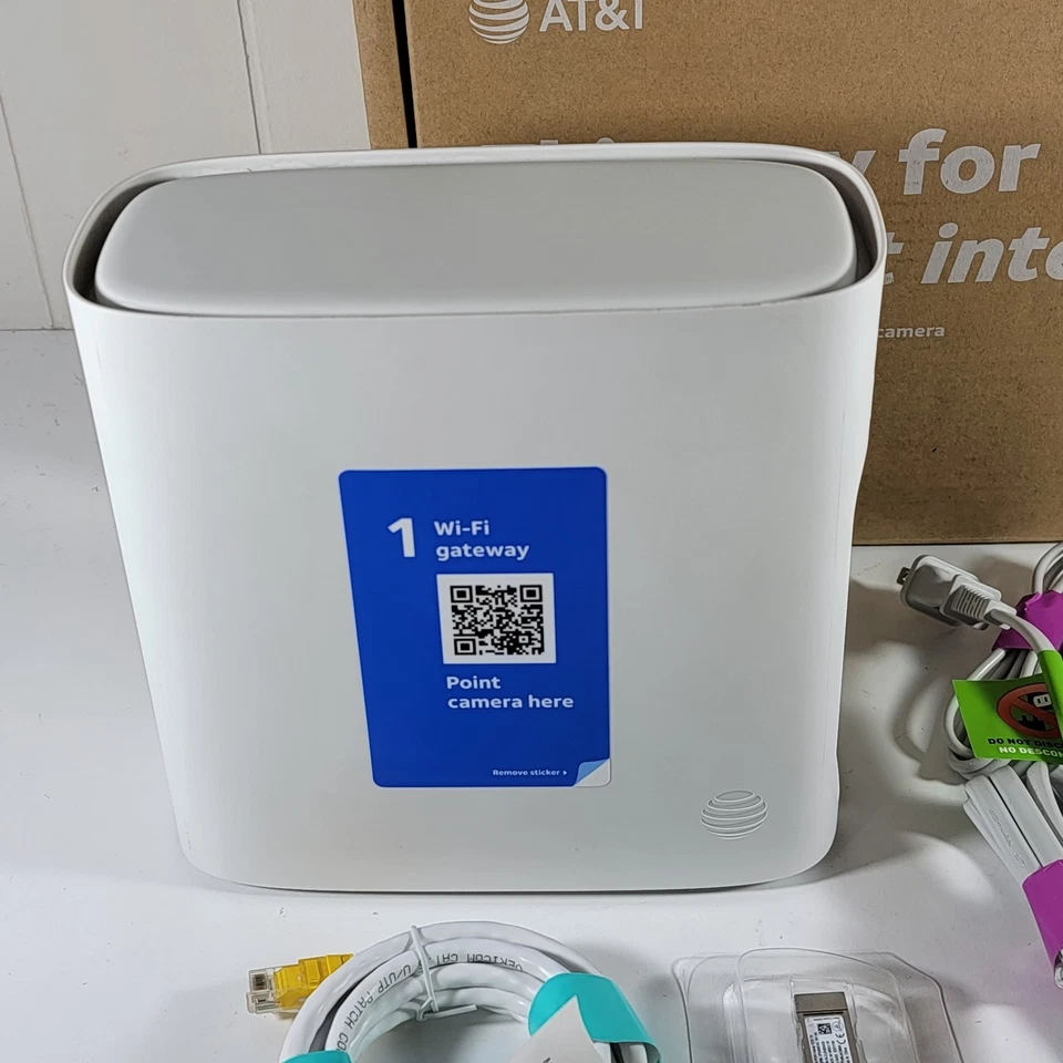 AT&T Model: BGW320-500 WiFi Internet Modem Router Fiber Broadband Gateway - Image 4 of 4