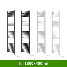 Prefilled Electric Straight Heated Towel Rail Bathroom Radiator Ladder Warmer