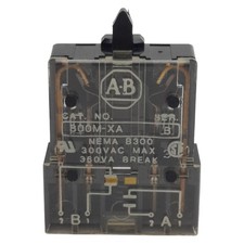 Allen Bradley 800M-XA Pushbutton Contact Block, 1NO-1NC, 10A 300VAC, 22mm