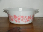 Pink Gooseberry Pyrex Bowl 474 - B 1 1/2 Quart