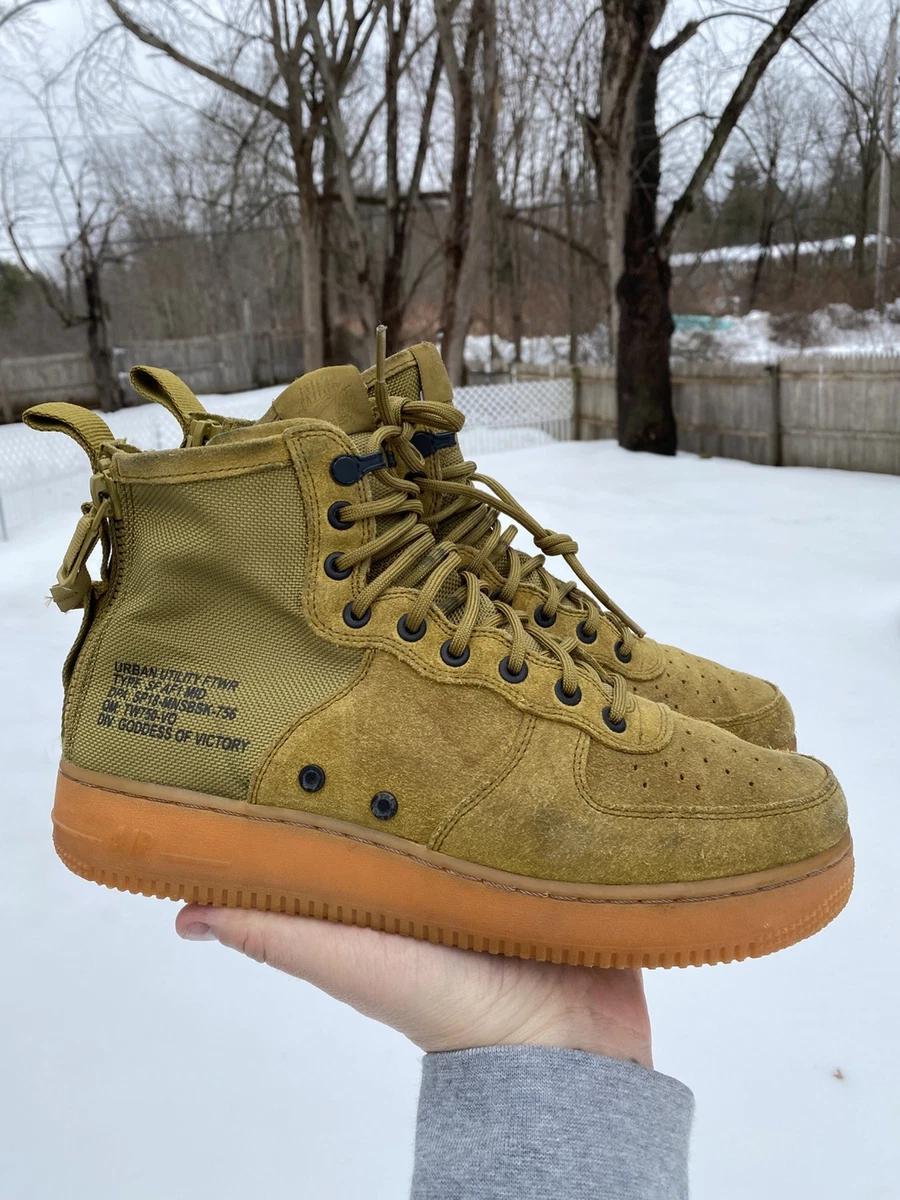 Nike SF Air Force 1 Mid Desert Moss 2018 Green Sneaker Nike Air Force 1 Mid  main image 2