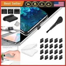 USB C Dust Plugs 20-Pack Silicone Anti-Dust Covers for iPhone Samsung Galaxy