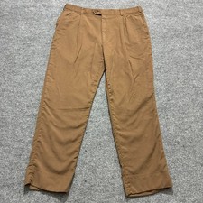 Austin Reed Mens Dress Pants W36" Brown Pure Wool Pleated Front Mid Rise